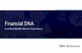 Certified Wealth Mentor Webinar - Financial DNA · To Maximize Their Potential: Encourage them to set clear goals and priorities. Performance Environment: Create a relaxed environment.