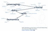 Leveraging Social data with Semantics - Inria · Leveraging Social data with Semantics W3C Workshop on the Future of Social Networking 15 ‐ 16 January 2009, Barcelona Fabien Gandon,