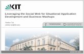 Leveraging the Social Web for Situational Application ... · Typically data-driven, aggregating data streams Yahoo Pipes, Microsoft Popfly, IBM Mashup Center, SAP Research Rooftop