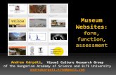 Museum Websites - fphil.uniba.sk · Websites studied Row 1 on image on previous slide: •Amon Carter Museum of American Art, Fort Worth, TX, US •The Middlesbrough Institute of
