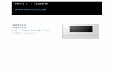 ABB-Welcome M M22313-. 4.3 Video hands-free indoor stationinstallationmaterials.com/documents/II1/M22313-W_EN_MAN1.pdf · Pos: 9 /DinA4 - Anl eitun gen Online /Inh alt/KNX/Doo rEntry