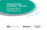 Varicella Guidelines cover - NHS Health at Work Varicella zoster virus 1 Chickenpox (varicella) 1 Shingles