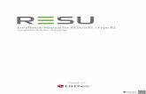 Installation Manual for RESU10H (Type-R) · Avoid installing the battery pack where "ammable materials are stored. Do not install in places where explosive gas or chemicals are present.