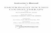 for EMOTIONALLY FOCUSED COUPLES THERAPY · Johnson’s Approach to Emotionally Focused Couples Therapy in this manual for a brief review of how Johnson works. After each role-play,