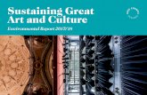 Sustaining Great Art and Culture - artscouncil.org.uk · 2012/13 and 2017/18. 7 . 7 % average annual reduction in energy use emissions (based on electricity and gas) since 2012/13