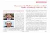 Hacon and McKernan Awarded 2018 Breakthrough Prize · McKernan says, “What I studied goes all the way back to the Greeks—who first analyzed sections of cones—and now, 2000 years