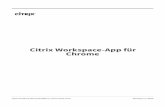 Citrix Workspace-App für Chrome · 6. Navigieren Sie in Chrome zu chrome://extensions, wählen Sie das Kontrollkästchen En-twicklermodus oben rechts auf der Seite aus und klicken