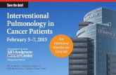 Save the date! Interventional Pulmonology in Cancer Patients Interventional_Pulmonology_in... · the current concepts and recent advances in interventional pulmonology as it pertains
