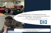 Academic and Behavioral SRBI Strategies and Interventions ... · SRBI team using the Student Information Sheet form (Form 1). If the student’s learning, achievement, and/or behavior