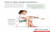 Chair & Table Height Guidelines - Community Playthings/media/Files/CPUS/Product... · Chair & Table Height Guidelines It comes down to a simple formula—comfort equals concentration
