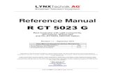 Reference Manual R CT 5023 G - LYNX Technik · R CT 5023 G Reference Manual Rev 1.1 Page 4 of 56 Warranty LYNX Technik AG warrants that the product will be free from defects in materials