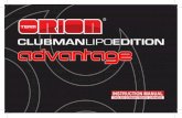 INSTRUCTION MANUAL - kyosho.com · INSTRUCTION MANUAL ENGLISH GERMAN FRENCH JAPANESE. 2 Team Orion Advantage Clubman LiPo Edition Overview CONNECTION TO POWER SUPPLY 10-15V DC BATT