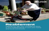 Reablement - leeds.gov.uk booklet.pdf · Reablement is provided by specially trained staff, so if you’re already using social care, this means that you may get support from some