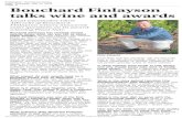  · Publication: Hermanus Times Date: Thursday, July 12, 2018 Page: 9 Bouchard Finlayson talks wine and awards Local winemaker Chris Albrecht of Bouchard Finlayson winery answered
