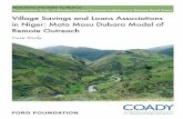 Village Savings and Loans Associations in Niger: Mata Masu ... · Village Savings and Loans Associations in Niger: Mata Masu Dubara Model of Remote Outreach Case Study REACHING THE
