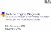 Turbine Engine Diagnosis - levyy.net.technion.ac.il · The Information Black box (OEM-supplied) thermodynamic steady-state simulator Limited test-cell measurements of engine, used