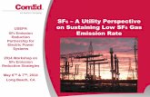 SF6 – A Utility Perspective on Sustaining Low SF6 Gas ... · SF6 – A Utility Perspective on Sustaining Low SF6 Gas Emission Rates Author: Mark Slezak Subject: Mark Slezak from