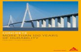 Concrete - More Than 100 Years of Durability - sika.com · – British Standard BS 1881 Part 122 CONCRETE MIX DESIGN ADVICE AND RECOMMENDED MEASURES: Components Description Example