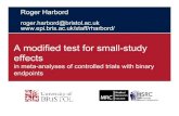 A modified test for small-study effects - Cochraneabstracts.cochrane.org/sites/default/files/attachments/pdf/1190-1190.pdfA modified test for small-study effects in meta-analyses of