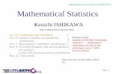 Mathematical Statistics (Kenichi ISHIKAWA) Mathematical ... · Mathematical Statistics (Kenichi ISHIKAWA) No. 15 ・Calculation of the number of trajectories in straight lines 1-2