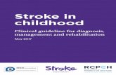Stroke in childhood - Stroke Association · conclusions then was a desperate need for more research into stroke in childhood. It is therefore disappointing that there has been so