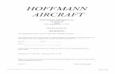 HOFFMANN AIRCRAFT - TMG ATOtmg-ato.com/wp-content/uploads/2016/07/HOFFMANN-AIRCRAFT.pdf · HOFFMANN AIRCRAFT HOFFMANN AIRCRAFT CORP. P.O. Box No. 100 A-1210 Vienna Austria Phone (0