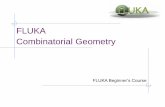 FLUKA Combinatorial Geometry - indico.cern.ch · Geometry input format The input file format for the geometry is different from the one adopted anywhere else in FLUKA (i.e. the number