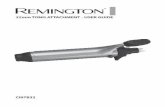32mm TONG ATTACHMENT - USER GUIDE - eu.remington … · 4 Turn the locking ring anti-clockwise to secure the handle and the attachment together (fig. 3)., Loose Boho Curls with the
