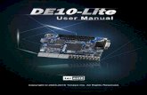 DE10-Lite 1 November 21, 2016 · DE10-Lite User Manual 3 November 21, 2016 Chapter 1 Introduction. The DE10-Lite presents a robust hardware design platform built around the Altera