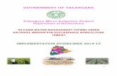 GOVERNMENT OF TELANGANA - HorticultureTShorticulture.tg.nic.in/TSMIP/Downloads/MIP Guidelines.pdf · GOVERNMENT OF TELANGANA Telangana Micro Irrigation Project Department of Horticulture