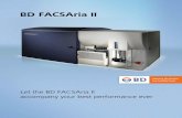 BD FACSAria™ II · vacuum needed to achieve pressure from 5 to 75 psi to accommodate a variety of cell sorting applications. Air pressure is adjusted within BD FACSDiva™ software.