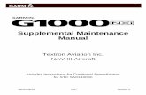 Supplemental Maintenance Manualstatic.garmin.com/pumac/190-02128-04_03.pdf · 190-02128-04 2017 Revision 3 Supplemental Maintenance Manual Textron Aviation Inc. NAV III Aircraft Includes