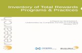 Inventory of Total Rewards Programs & Practices · This report is a robust resource for those benchmarking organizational use of total rewards programs and practices. It includes