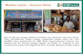 Mudra yojna success story · MUDRA loan sanctioned by IDBI Bank Sriperumbudur branch has helped M/s Sri Kaviya Iyengar Bakery & Sweets in catering to the increased business and helped