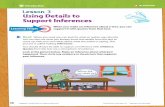 Lesson 3 Using Details to Support Inferences · 38 Lesson 3 Using Details to Support Inferences ©Curriculum Associates, LLC Copying is not permitted. Introduction Using Details to