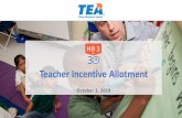 Teacher Incentive Allotment Video Series Teacher... · • Designations apply to the teacher, not the teaching assignment, so a teacher could earn a designation while teaching out-of-field.