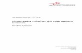 Foreign Direct Investment and Value Added in Indonesia · Foreign Direct Investment and Value Added in Indonesia1 Fredrik Sjöholm Department of Economics, Lund University The Research