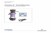 Turbidity Measurement System · Clarity II™ Turbidimeter Turbidity Measurement System Instruction Manual PN 51T1056/rev.D August 2014