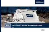 HAZEMAG Hammer Mills | HUM/HNM - Hammer Mills.pdf · Hammer mills of the type HUM and HNM are em-ployed for the ﬁ ne crushing and/or mill drying of medium-hard to soft materials.