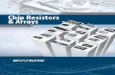 Chip Resistors & Arrays - Bourns · THIN FILM CHIP RESISTORS Bourns® CRT series provides tight tolerance and high precision over a wide range of resistance values. These resistors