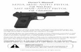 Cal. 9 P M57 SEMI-AUTO PISTOL - Century Arms · Congratulations on your purchase of the M70A or M57 Semi-Auto Pistol. With proper care and handling, it will give you long, reliable