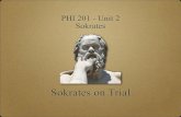 Sokrates on Trialbarsp59601/text/201/notes/unit2/apology.pdf · 2. A fine of a mina (increased to 30 by Socrates’ friends) F. Sokrates accepts death - 1. His demon did not oppose