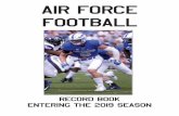 Air Force Football · Individual Single-Game Offense/Defense MOST PLAYS: .....67, Gary Baxter vs. Wyoming, 1969