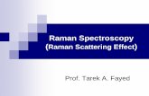 Raman Spectroscopy - Tantasci.tanta.edu.eg/files/Raman spectroscopy BSc-Lect-4.pdf · non-transparent sample transparent sample ... Thus, the difference in wavelength between the