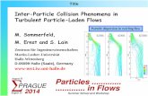 Inter-Particle Collision Phenomena in · Inter-Particle Collision Phenomena in Turbulent Particle -Laden Flows M. Sommerfeld, M. Ernst and S. Lain Zentrum für Ingenieurwissenschaften