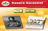 A MONTHLY MAGAZINE OF KANARA SARASWAT ASSOCIATION …rups.net/kanara/forms/August2010.pdf · KANARA SARASWAT Vol. 91, No.8, August 2010 5 Dear Editor: Sub: Body Donation is Easy Rajesh