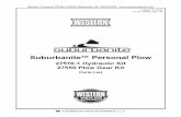 Suburbanite™ Personal Plow - Western Plowslibrary.westernplows.com/westernplows/pdffiles/48592.00_081509.pdf · 10 27461 2 Compression Spring 28 90602 1 5/16-18 x 5 Hex Cap Screw
