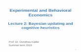 Experimental and Behavioral Economics · (Rapoport & Budescu, 1992) Adress critisism of previous experiments. Difference between explicit and implicit knowledge. Subjects have to