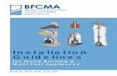 Installation Guidelines - HETAS · Installation Guidelines for Wood Burning & Multi Fuel Appliances. Adaptor Twin wall flue Vitreous enamel or single wall connecting flue pipe Cover