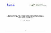 Report on the - ec.europa.eu · WASTE REDUCTION: The Directive on Waste electrical and electronic equipment (hereinafter WEEE Directive) prescribes in Art. 4 that Member States shall